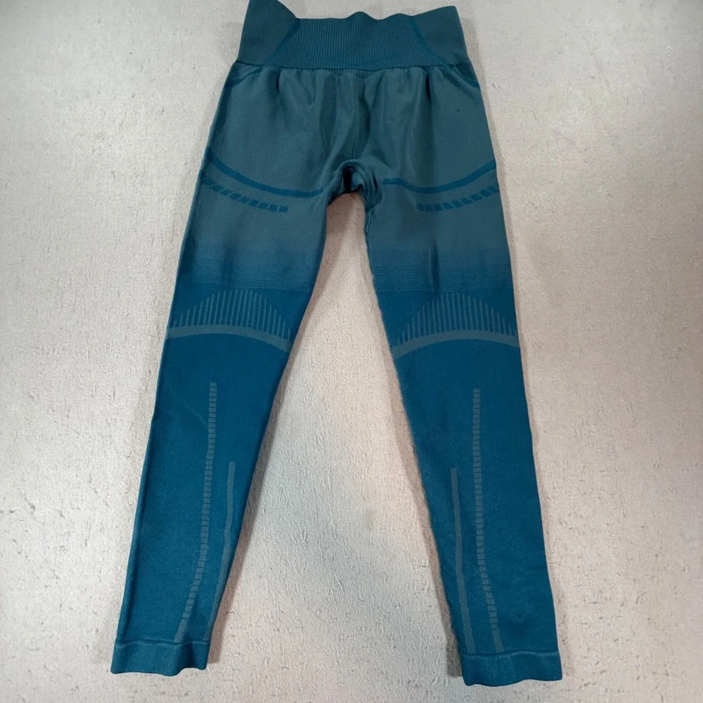 Gymshark Energy+ Seamless High Waisted Leggings Teal Blue Womens XS